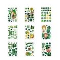 thumbnail image 1 of De Decoración Adhesiva Para Ventana, Pegatinas De Trébol Para Ventana, Adhesivos De La Suerte De Elfo Verde Para Decoración De Festival, Hogar, Escuela, Aula 9 Hojas Yuarrent HA043984-02, 1 of 6