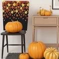 thumbnail image 5 of Fall Maple Chair Covers Set of 1 Leaf Thanksgiving Leaves Farmhouse Black Background Chair Back Covers Stretch Removable Washable Slipcovers Protector for Dining Room Kitchen Party Decor, 5 of 5