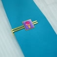 thumbnail image 2 of Cute Meowlting Melting Cat Ice Cream Cone Square Tie Bar Clip Clasp Tack- Silver or Gold, 2 of 5