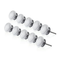 Mascot Hardware Cobble Rosette 1-3/5 In. Grey Cabinet Knob - Pack of 10