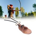 thumbnail image 4 of Finger Tabs Archery, Comfortable Archery Mongolian Finger Wrench Good Protection SPG Rubber  For Recurve Bow Brown, 4 of 8