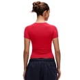 thumbnail image 3 of CRZ YOGA Softembrace Workout Tops for Women Soft Athletic Yoga Shirts Basic Short Sleeve T-Shirt, 3 of 7