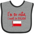 thumbnail image 3 of Inktastic So Cute Polish Boys or Girls Baby Bib, 3 of 4