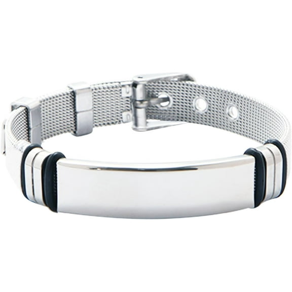 Bracelets for Men, Stainless Steel Adjustable Men's Bracelet, Personalized Bracelet Gifts for Boyfriend Husband Dad Grandpa Son Brother