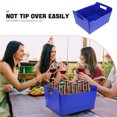 thumbnail image 2 of Worgeous Blue Plastic Bucket Cooler with Convenient Handles for Home Use and Outdoor Events 14.5 x 10.2 x 7.9 Inches, 2 of 7
