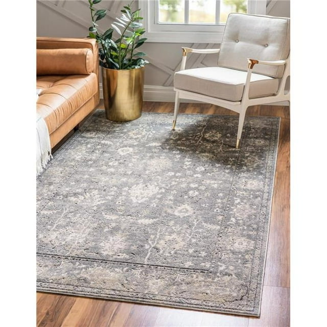Unique Loom 3147252 5 x 8 Pi. Tapis Rectangulaire Portland Central&44; Gris