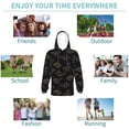 thumbnail image 5 of Sikiie Neon Dinosaur Youth Hoodie Sweatshirt Pullover Hooded Classic Casual Essentials Hoodiefor Boys Girls Kids -Small, 5 of 6