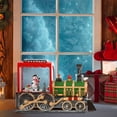 thumbnail image 3 of Tren navideño musical iluminado con forma de bola de nieve para fiestas de oficina Muñeco de nieve estático, 3 of 6