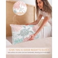 thumbnail image 5 of Teal Red Coastal Turtle Pillow Cases Standard Size Set of 2, Smooth Satin Pillowcase for Hair and Skin, Ocean Coral Nautical Decorative Cooling Bed Pillow Covers with Zipper, 20x26 Inches, 5 of 5