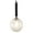 Clear, variant on Kiven H-Type Track Lighting, 1-Light Modern Halo Track Pendant Light with Glass Shade & E12 Socket, Adjustable Length