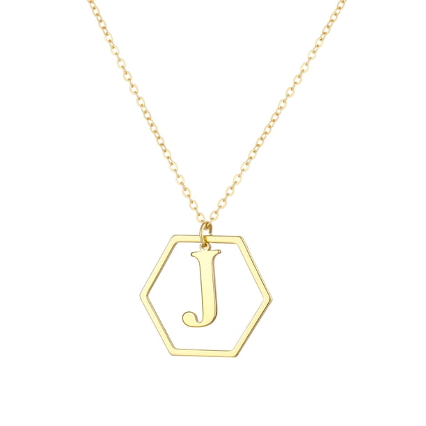 Collar para mujer, joyería para mujer, joyería de moda para mujer, regalo para mujer, 26 collares con colgante de cadena con nombre y letras en inglés, joyería, collares de moda.