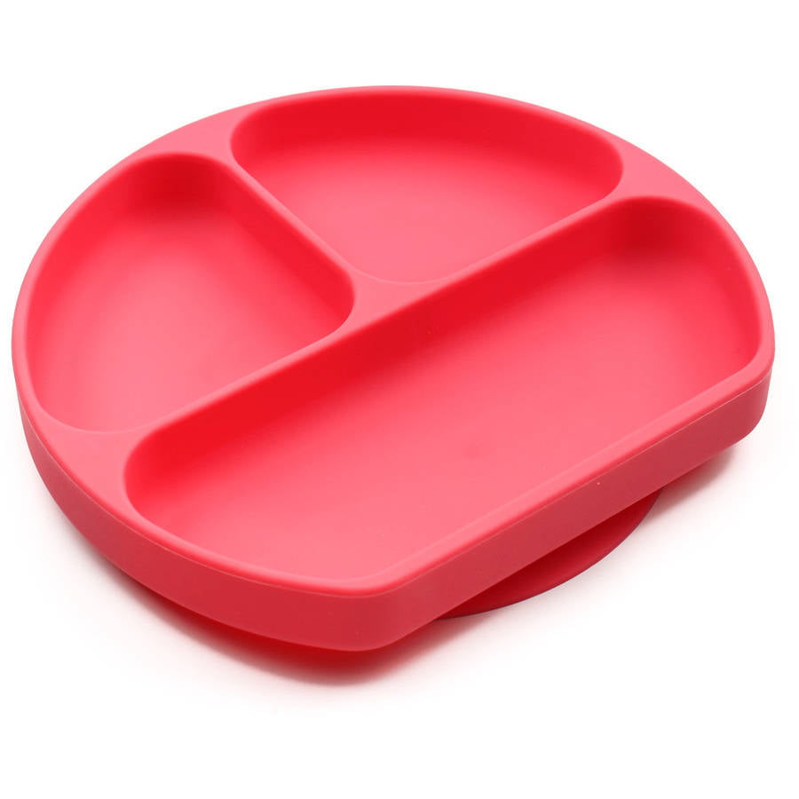 Bumkins Silicone Grip Dish - Suction Divided Baby Plate