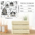 thumbnail image 3 of Hand Drawn Halloween 6 Pack Kitchen Cleaning Cloths 11'' x 11'', Super Absorbent, Soft Double Layer Plush for Dish and Surface Cleaning, 3 of 9