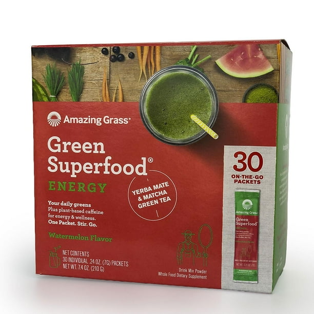 Amazing Grass Green Superfood Energy Watermelon Flavor (30 ct.)