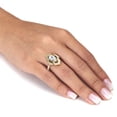thumbnail image 3 of PalmBeach Jewelry 2.67 TCW Marquise Cut Cubic Zirconia 14k Yellow Gold-Plated Antiqued Ring, 3 of 5