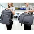 thumbnail image 6 of WANDF Lightweight Travel Backpack,Airline Approved Carry on Luggage With 16 Pockets,Waterproof Personal Item Bag Fit 15.6" Laptop,Casual Daypack for Weekender Business Hiking(Light Gray), 6 of 9