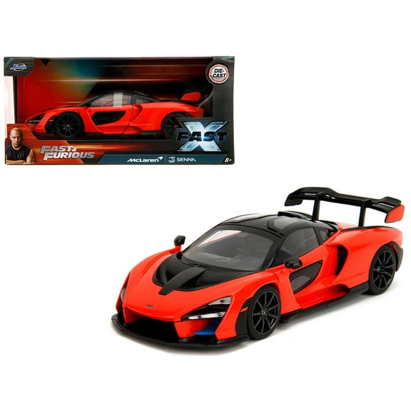 McLaren Senna Red and Black "Fast X" (2023) Movie "Fast & Furious" Series 1/24 Diecast Model Car by Jada