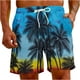 thumbnail image 2 of Puntoco Pantalones Cortos Con Estampado Hawaiano Para Hombre, Pantalones Cortos Con Bolsillo Y Cordón, Color Xl, 2 of 9