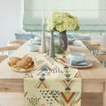 thumbnail image 4 of Abstract Watercolor Geometric Table Runner, Triangles with Aztec Ornament Table Runners for Dining Room, Kitchen, Living Room, Holiday and Party Table Decor 13 x 72inch, 4 of 4