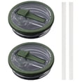 thumbnail image 3 of 2 Vasos 40 Onzas Con Tapa Paja A Prueba Fugas para Quencher() Verde, 3 of 4