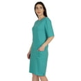 thumbnail image 2 of Inkmeso Womens Elbow Sleeve Regular Fit Tshirt Dress With Front Pockets, 2 of 8