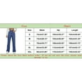 thumbnail image 3 of Tittly Jeans for Women Barrel Jeans Women's Slit Street Personality Casual Fashion Wash Water Denim Trousers Baggy Pants Baggy Jeans Blue M, 3 of 9
