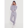 thumbnail image 2 of Women's Angel Rhinestone Zip Front Cropped Hoodie, 2 of 5