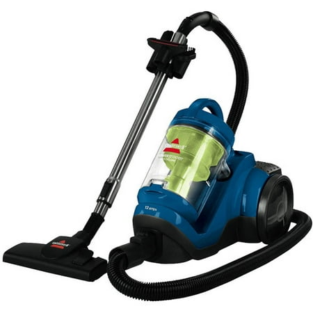 Bissell PowerGroom Cyclonic Canister Vacuum, Blue/Lime Green, 80Q2W