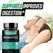 PhiNaturals Probiotic Supplement for Adults (pack of 3) | Daily Digestive Health Support for Men & Women | Gut Health & Immune Support Capsules