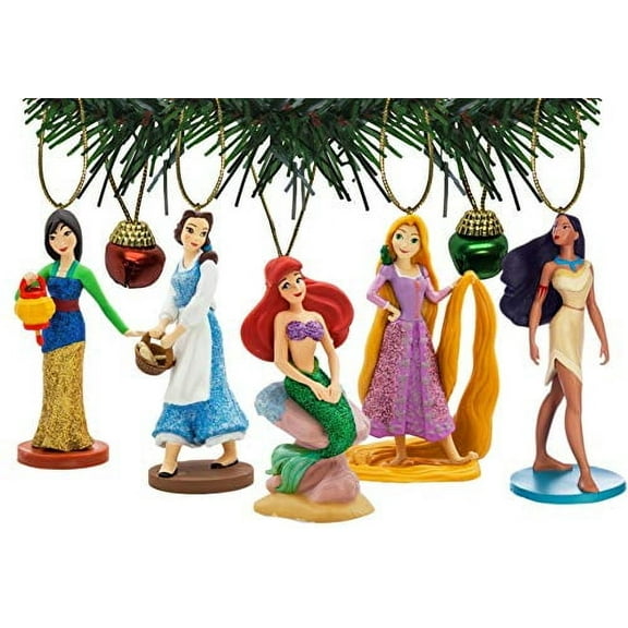 Characteristix Disney's Princess Glitter Ornament Set of 7