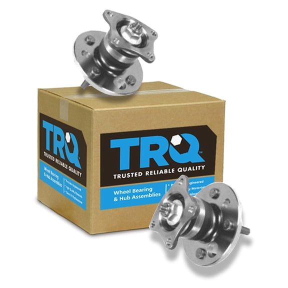 TRQ Rear Wheel Hub & Bearing Assembly Pair Set for 93-02 Chevy Corolla BHA53329
