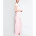 thumbnail image 2 of Goodnight Kiss Women's Pretty Please Lush Luxury Lounge Wear Pajama Set, Pink/Check, Medium, 2 of 3