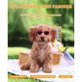 thumbnail image 3 of Dog Goggles Small Dog Sunglasses, UV Protective Heart Shape Dog Sunglasses with Adjustable Straps, Sunglasses Waterproof and Windproof Glasses - Pink, 3 of 4