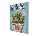 thumbnail image 3 of 12x16 inch Garden Decorative Painting&nbsp;Canvas Cactus Potted Plant 'Fresh Life' Slogan,Rustic Villa Yard Garden,Studio,Bedroom Wall Decor Art Poster,Modern Style Cactus Potted Plant Paintings, 3 of 6