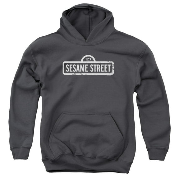 Sesame Street - One Color Logo - Youth Hooded Sweatshirt - Medium