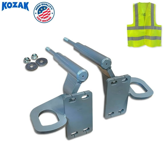 Kozak Semi Truck Bumper Guard Brackets, Silver, 1 Piece Compatible with Freightliner Cascadia