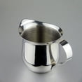 thumbnail image 2 of Taza de leche pequeña de acero inoxidable Taza de leche moderna Taza de leche para café Guirnalda Taza pequeña con boca puntiaguda Taza para batido de leche Taza de leche, 2 of 5