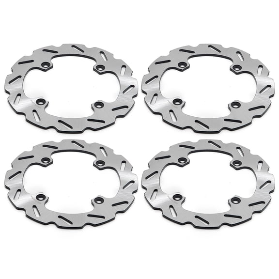 4PCS Front Rear Brake Disc Rotors For Honda Talon 1000R 1000X 2 Seater 1000X-4 4 Seater 2019 2020 2021 2022 43251-HL6-A01 Wave design Light weight Stainless Steel 420 (2Cr13) 250mm