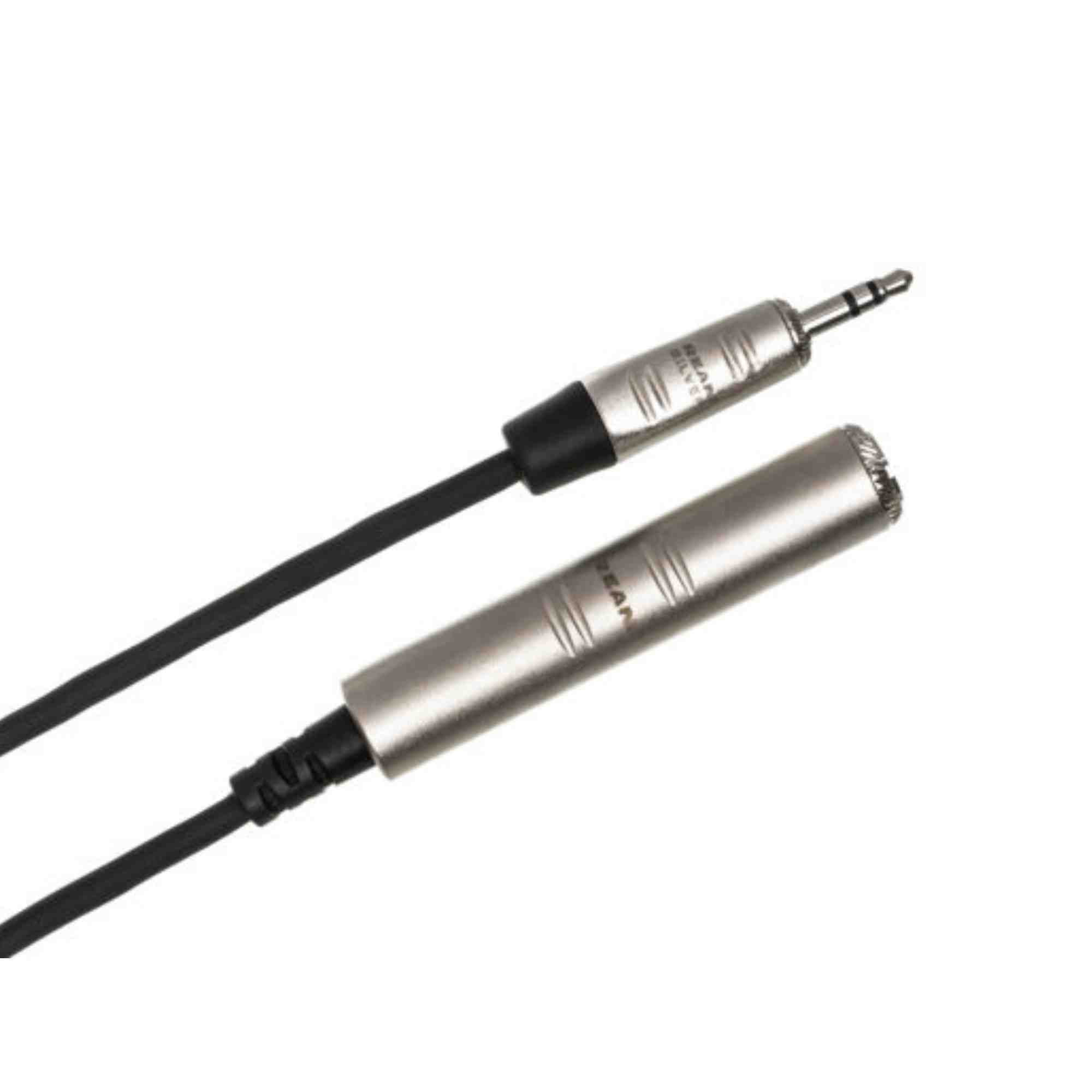 Hosa HXSM-010 Pro Headphone Adaptor Cable REAN 1/4 in TRS to 3.5 mm TRS 10 ft