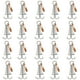 thumbnail image 5 of Eigraketly 20 piezas de clavijas de anclaje de cubierta retráctiles con Clips de mosquetón estacas de tienda accesorios de dosel suministros al Type3 NO3, 5 of 6