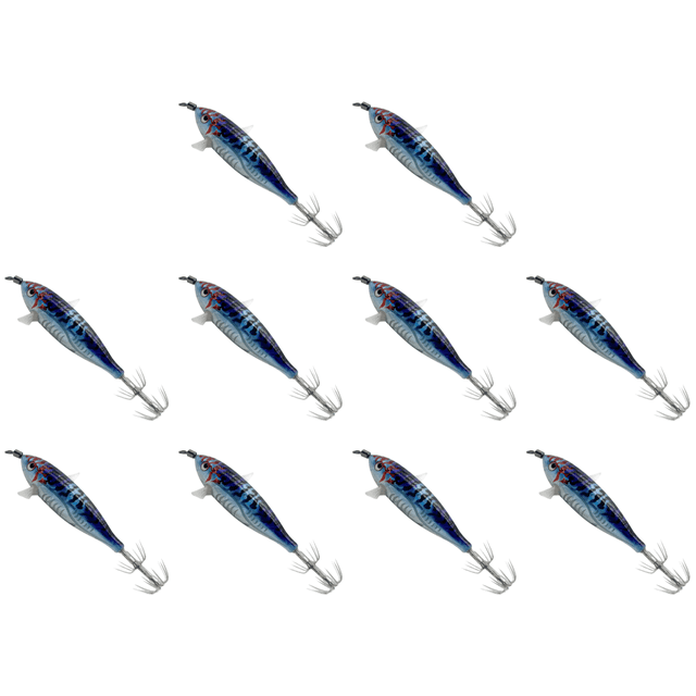 Anzuelo para Camarones Jigging Calamar Herramienta Pesca Nocturna Con Cebo Artificial Brillante 5 5g (estilo E)