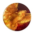thumbnail image 1 of Phoenix Firebird Flaming Fire Bird Rising Fantasy Pinback Button Pin, 1 of 5