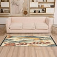thumbnail image 2 of Yayeee Hallway Runner Rug 2'x6' Non Slip Machine Washable with Rubber Backing, Beige Sardines Pattern, 2 of 8