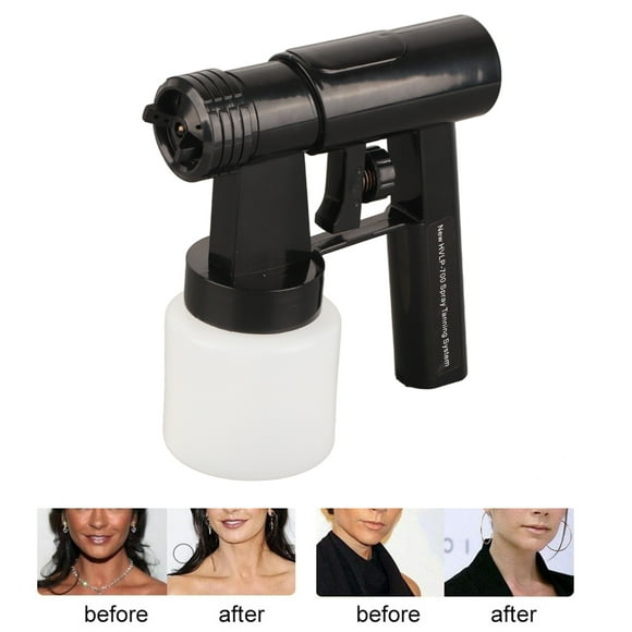 HVLP Spray Tanning System, 200ml Spray Tan Machine Sunless HVLP Turbine Spray Adjustable Spray For HVLP Whitening Instrument