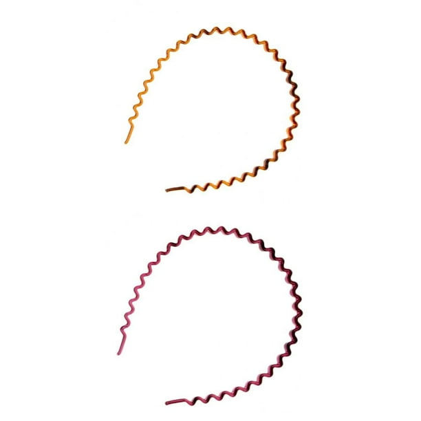 Diadema con ondulados de 2 piezas para mujeres y hombres para accesorios de vestuario deportivo de yoga marrón + vino tinto