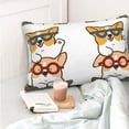 thumbnail image 4 of Salouo Corgi Dog2 Pattern Pillow Cases,1PC Pillow Covers with Envelope Closure Decorative Pillow Case for Bed Couch,Pillows Not Included-14"x20", 4 of 6