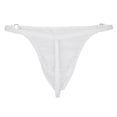 thumbnail image 3 of Intimates Men's Lace Mesh Pouch G-string Thong T-back Lingerie Brief Panty One Size, 3 of 7
