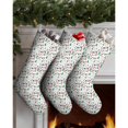 thumbnail image 3 of 3 Pcs Christmas Stockings,White Christmas Icon Pattern Stockings Christmas,14.8'' Xmas Stockings,Christmas Party Favors,Christmas Party Decorations,Christmas Stockings Personalized, 3 of 5