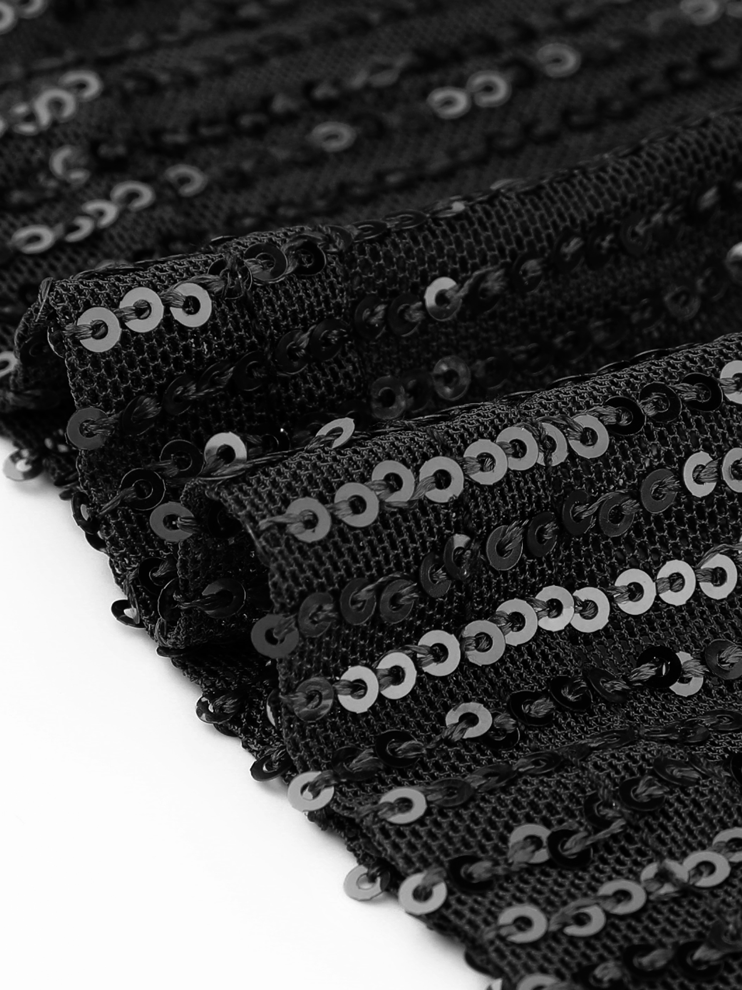DARING DIVA Women's Plus Sequin Cami Tank Tops with Spaghetti Straps 4X Black