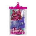 thumbnail image 3 of Barbie Fashions, Doll Clothing with Floral Top, Denim Shorts and Accessories, 3 of 4